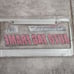 NEW NOS Michigan Wolverines NBA Football Chrome Metal License Plate Frame