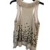 Tory Burch Enid Shell Embellished Tulle Nude Tank, Top Women Size 8 NWT
