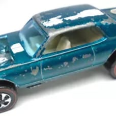 1970 HOT WHEELS REDLINE NITTY GRITTY KITTY AQUA DIECAST 2 7/8 CAR - HONG KONG