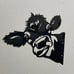 Metal Farm Hollow Peeping Cow Funny Garden Decor
