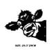 Metal Farm Hollow Peeping Cow Funny Garden Decor