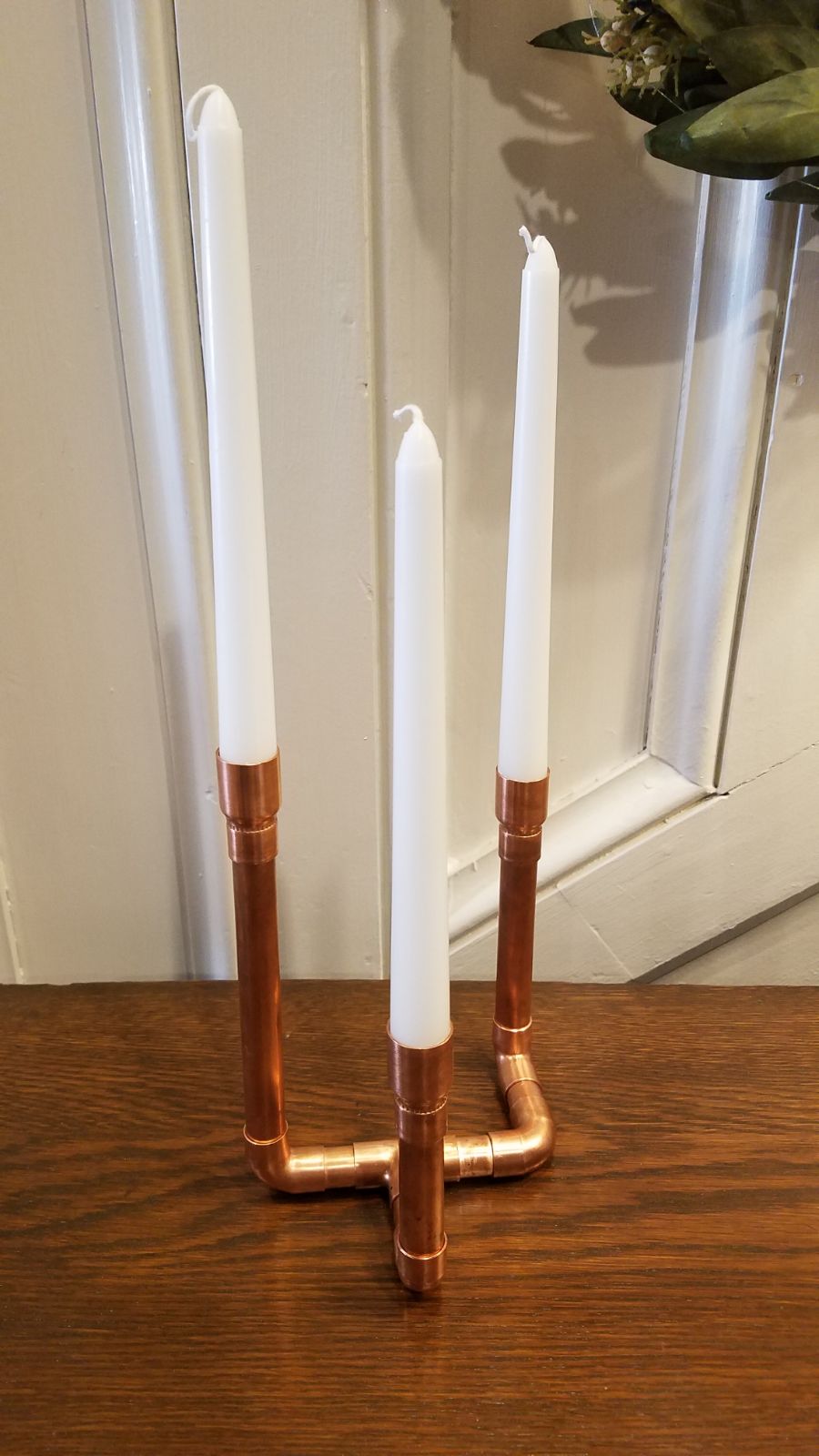 3 tier copper Candlestick holder