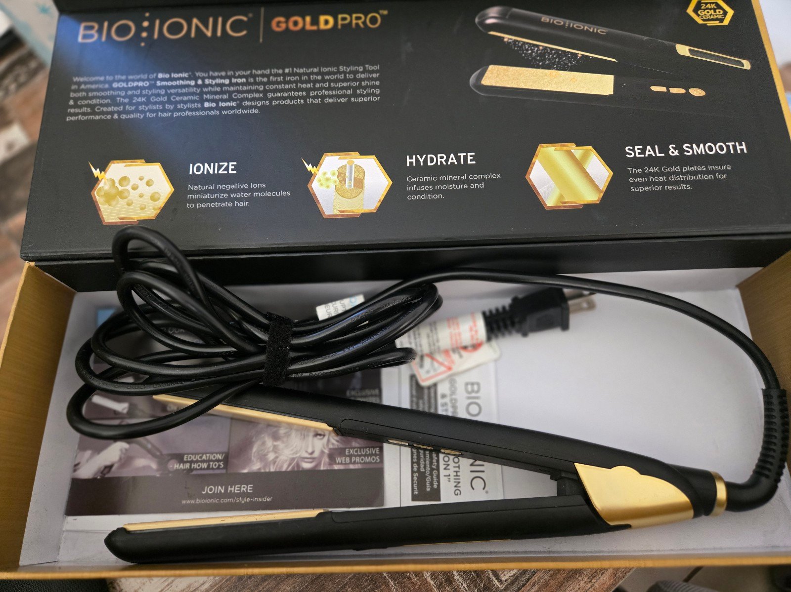 bio ionic curling iron 1 inch