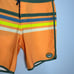 Salt Life SLX-QD Vapor Stretch Board Shorts Mens Size 32 Orange Striped
