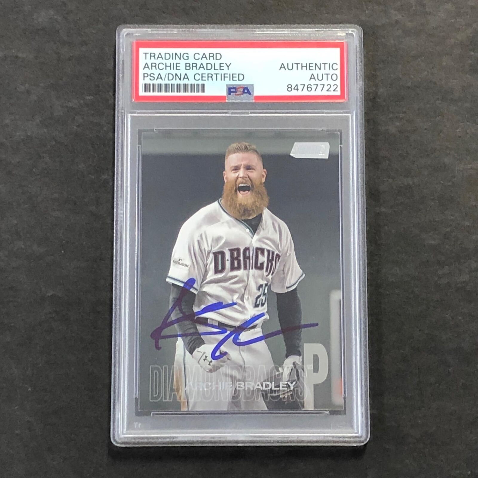 2018 Topps #230 Archie Bradley Signed Card PSA Slabbed Auto Dbacks