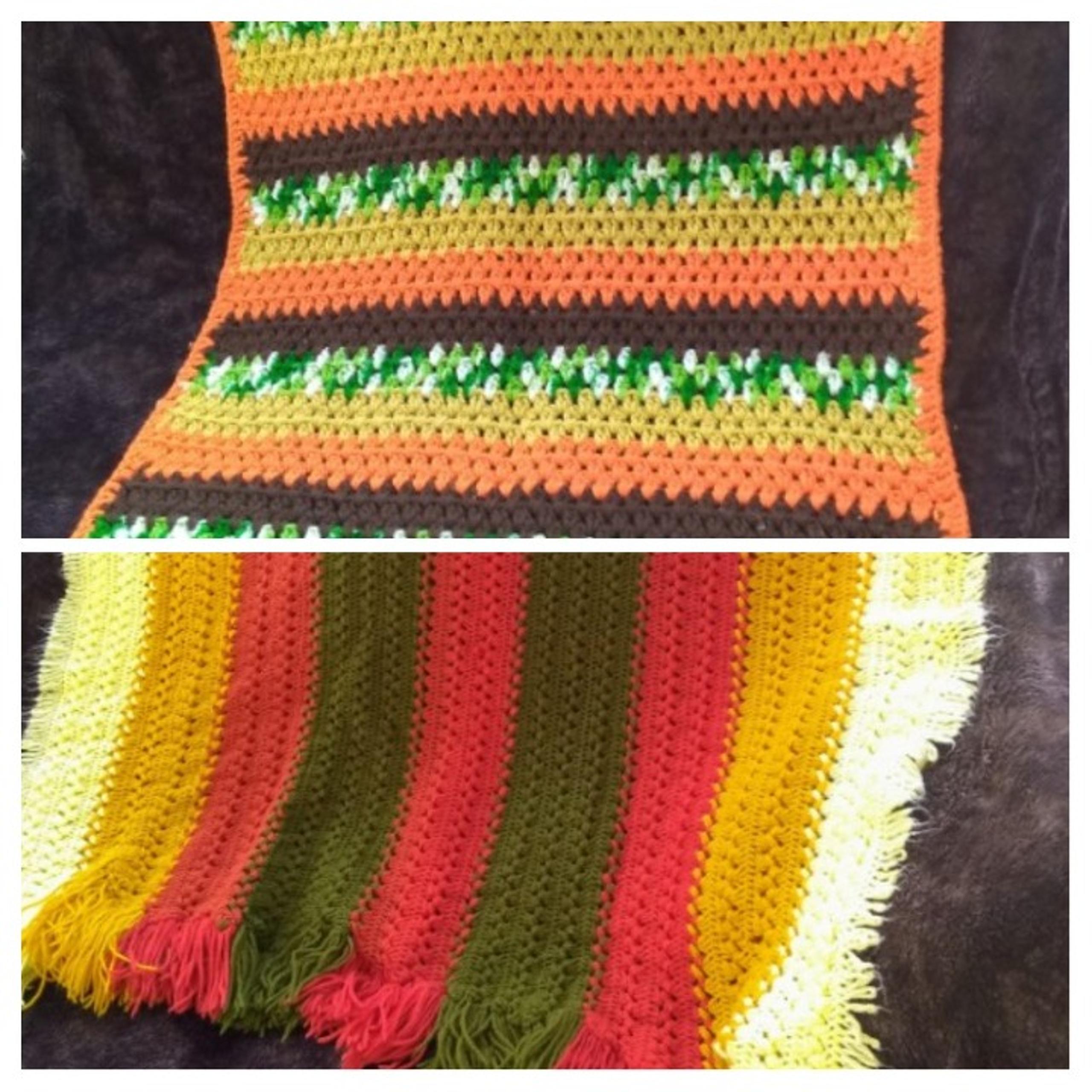 BUNDLE TWO CROCHET USA Handmade Throws