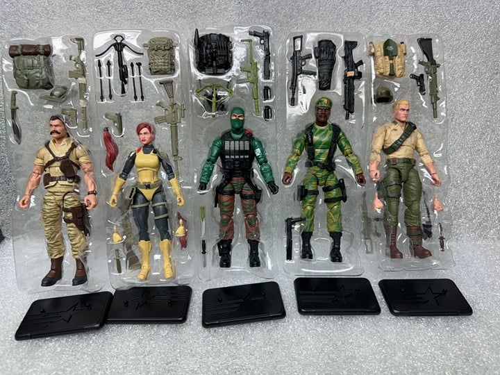 gi Joe classified lot recondo stalker Scarlett beach head duke retro in trays