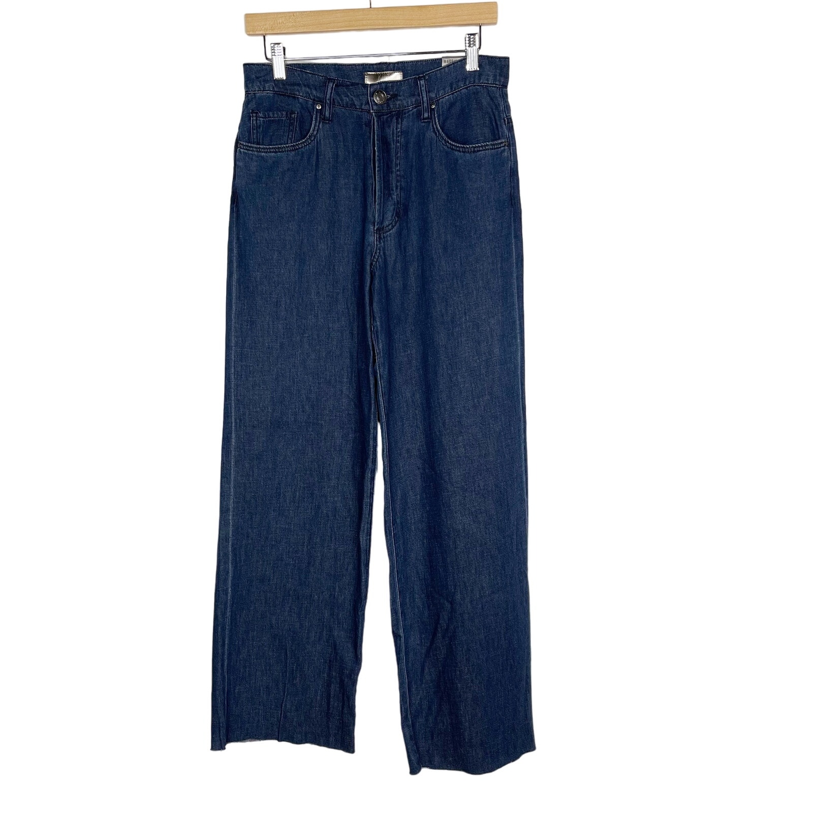 New Kut From The Kloth Size 2 Maggie High Rise Wide Leg Jeans Excite Dark Wash
