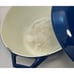 Vintage COPCO D2 DENMARK Blue Large Cast Iron Enamel Dutch Oven W/lid Midcentury