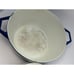 Vintage COPCO D2 DENMARK Blue Large Cast Iron Enamel Dutch Oven W/lid Midcentury