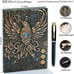 Embossed Leather Journal Writing Notebook - Antique Handmade Leather Daily