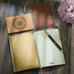 Embossed Leather Journal Writing Notebook - Antique Handmade Leather Daily