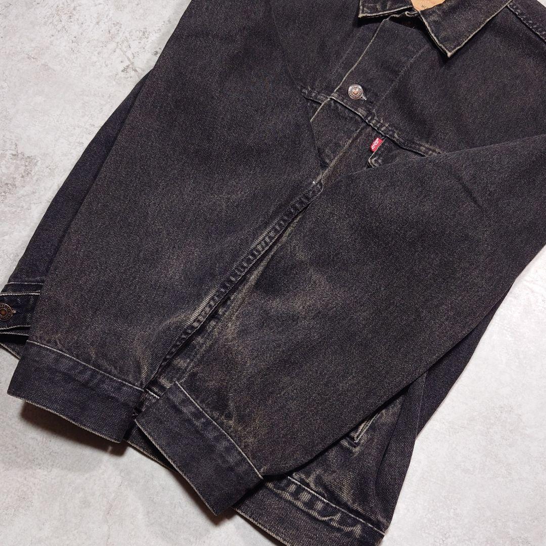 90s 71507 Black Denim Jacket, USA Made, Size M