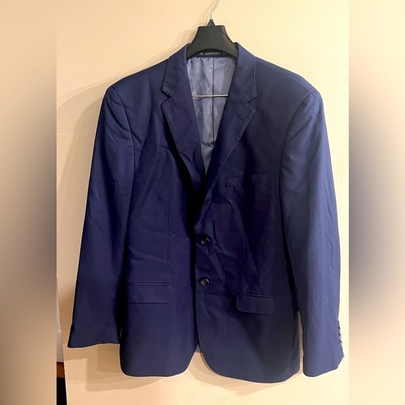 THE GROOMSMAN SUIT Men’s Navy Blue Suit Jacket and Pants Size S/M