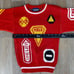 Vintage The Membership Child Sz 8/10 Red Traffic Signs Knit Sweater Made in USA