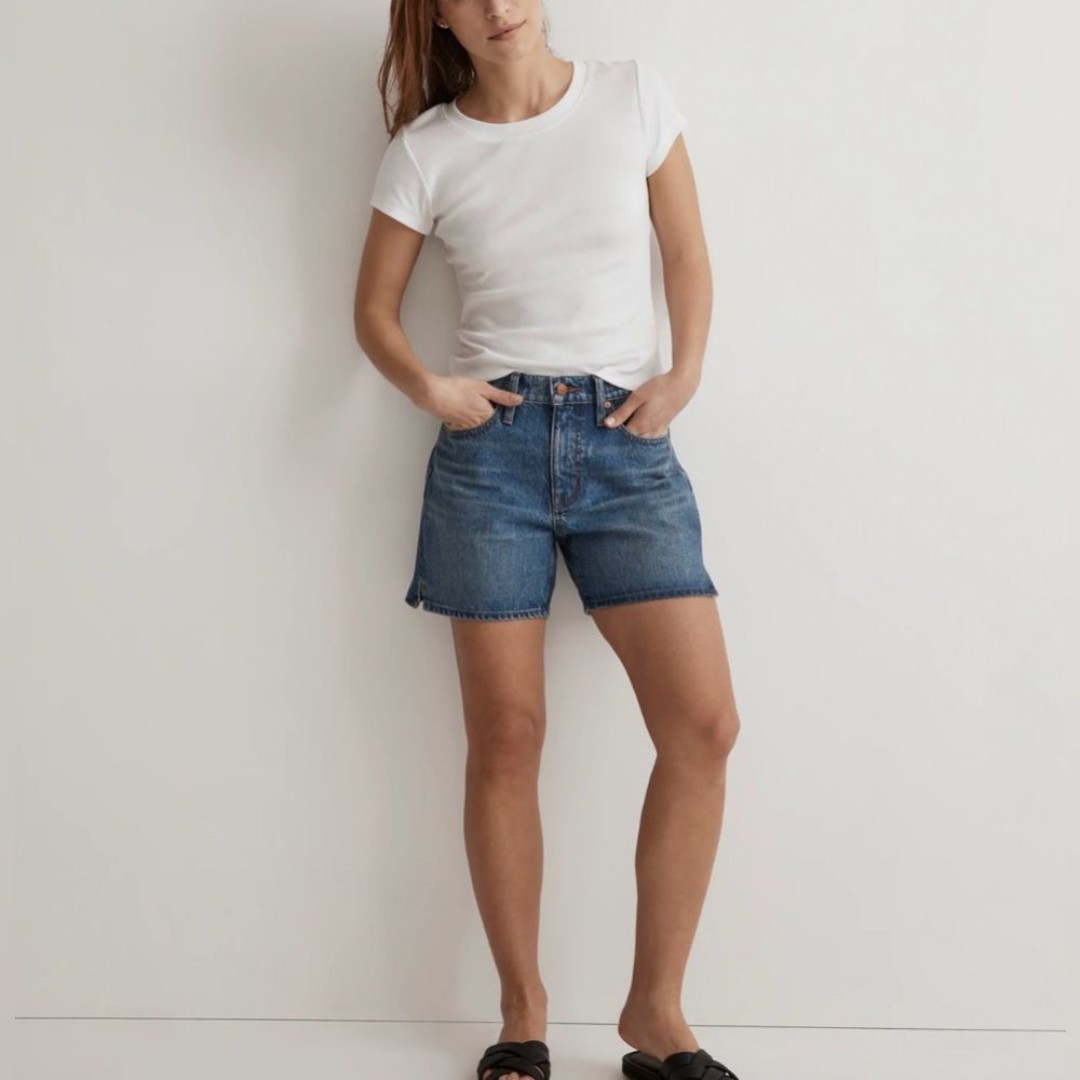 Madewell Relaxes Mid-Length Denim Shorts Size 31