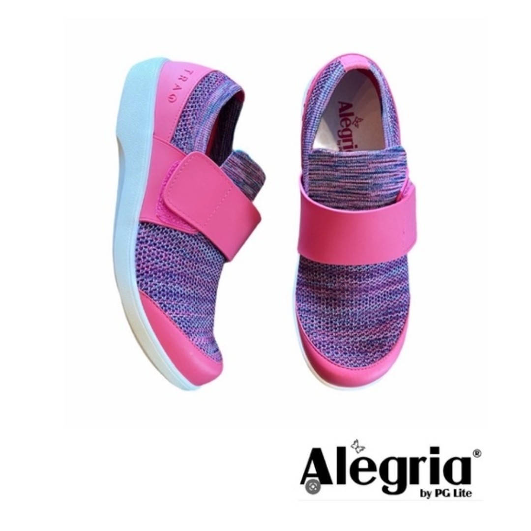 ALEGRIA by PG Lite Knit QWIK PINK/Purple Loafers Sneakers 40 9.5/10 Slipon Shoes