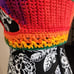 Handmade Rainbow Crochet Crop Top (Size S)