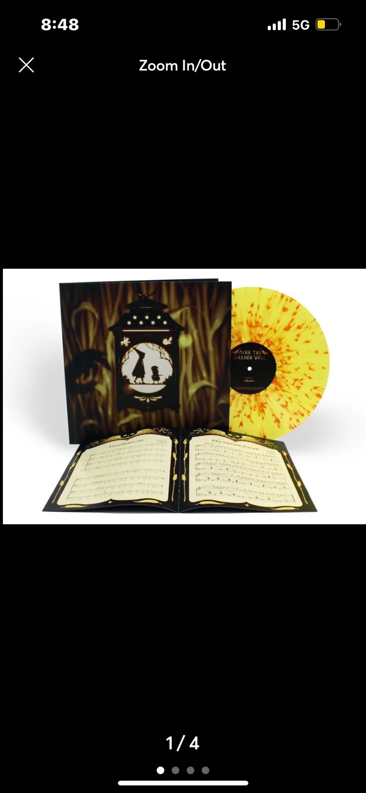 Over The Garden Wall Original Soundtrack LP Harvest Colored Vinyl Mondo