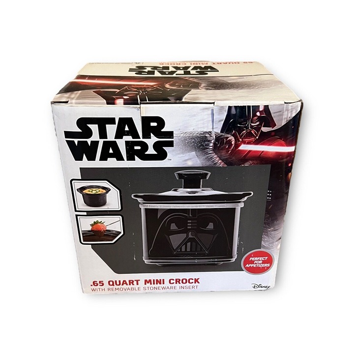 Star Wars Darth Vader Mini Crock Pot/Slow Cooker .65 QT. w/Removable Insert NIB