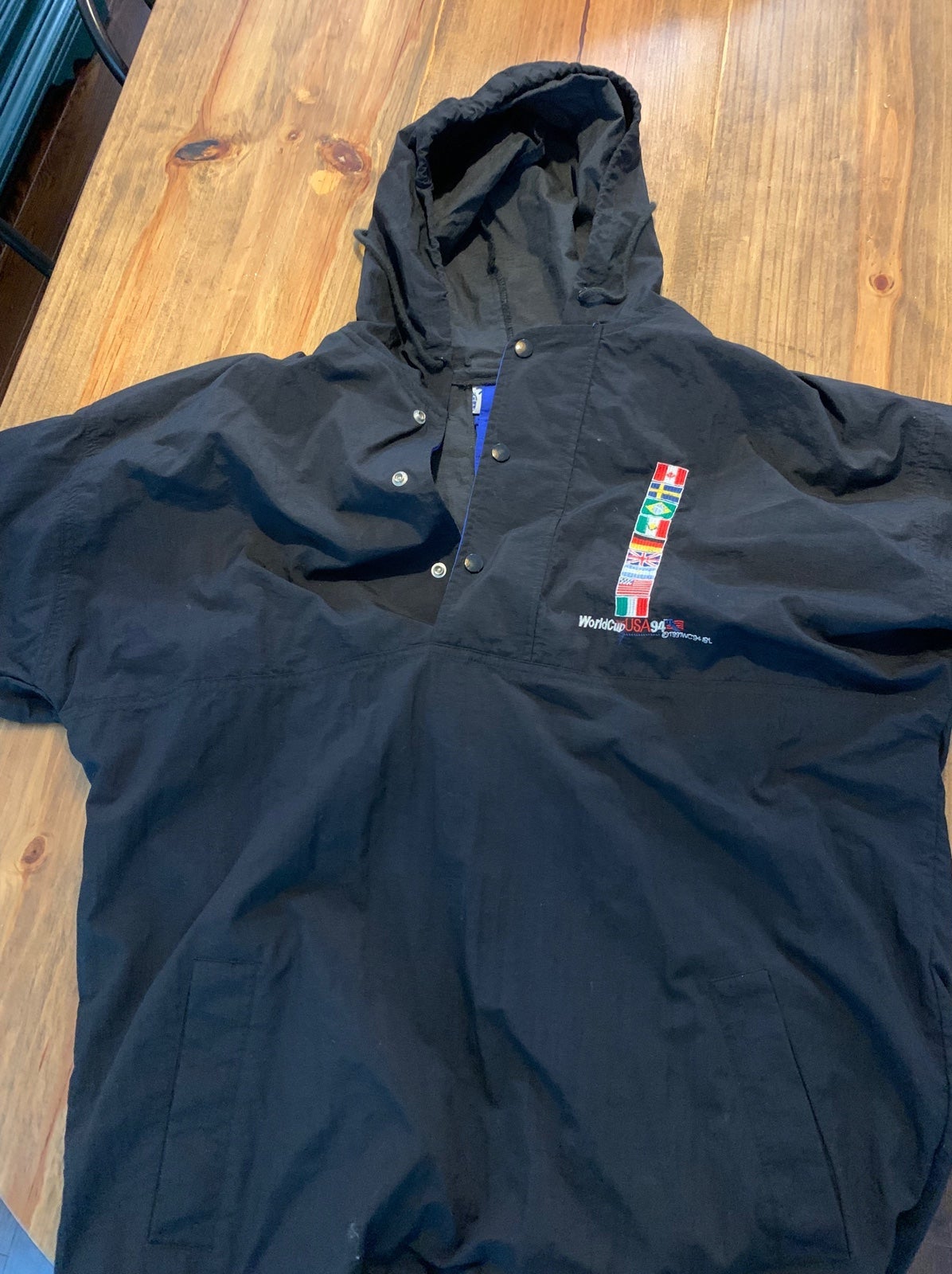 Vintage world cup rain jacket