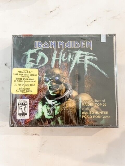 Iron Maiden Ed Hunter Music CD NEW SEALED Plus Ed Hunter PC CD-Rom
