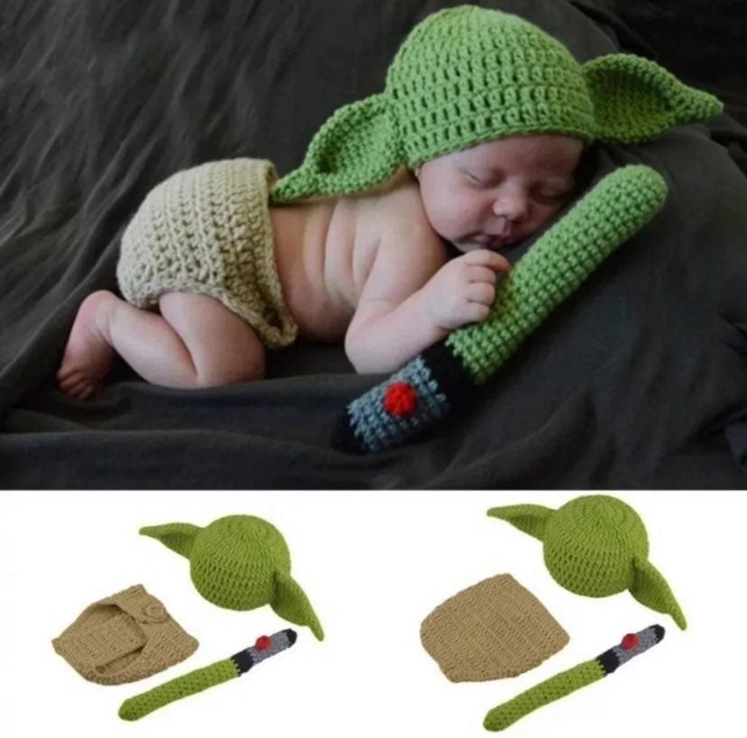 Baby Yoda Crochet Outfit