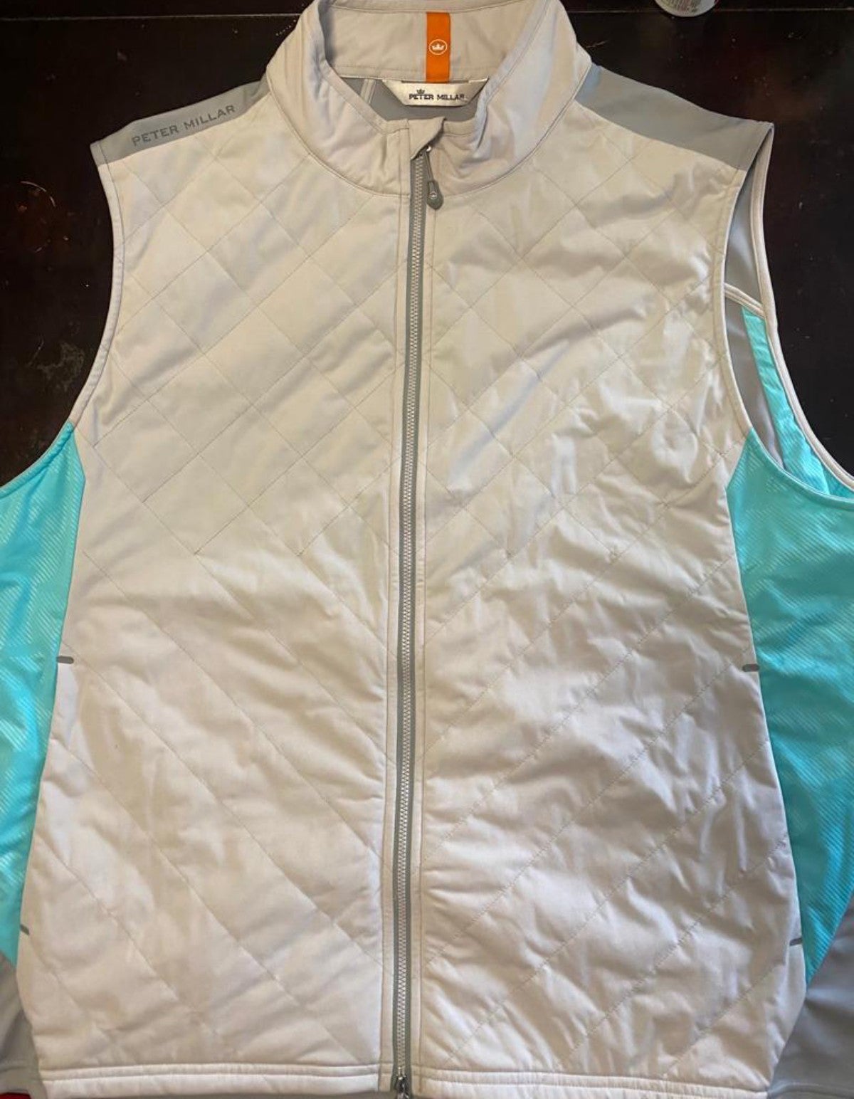 Peter Millar Crown Sport Fuse Elite Hybrid Vest Gray Blue Men Size X-Large