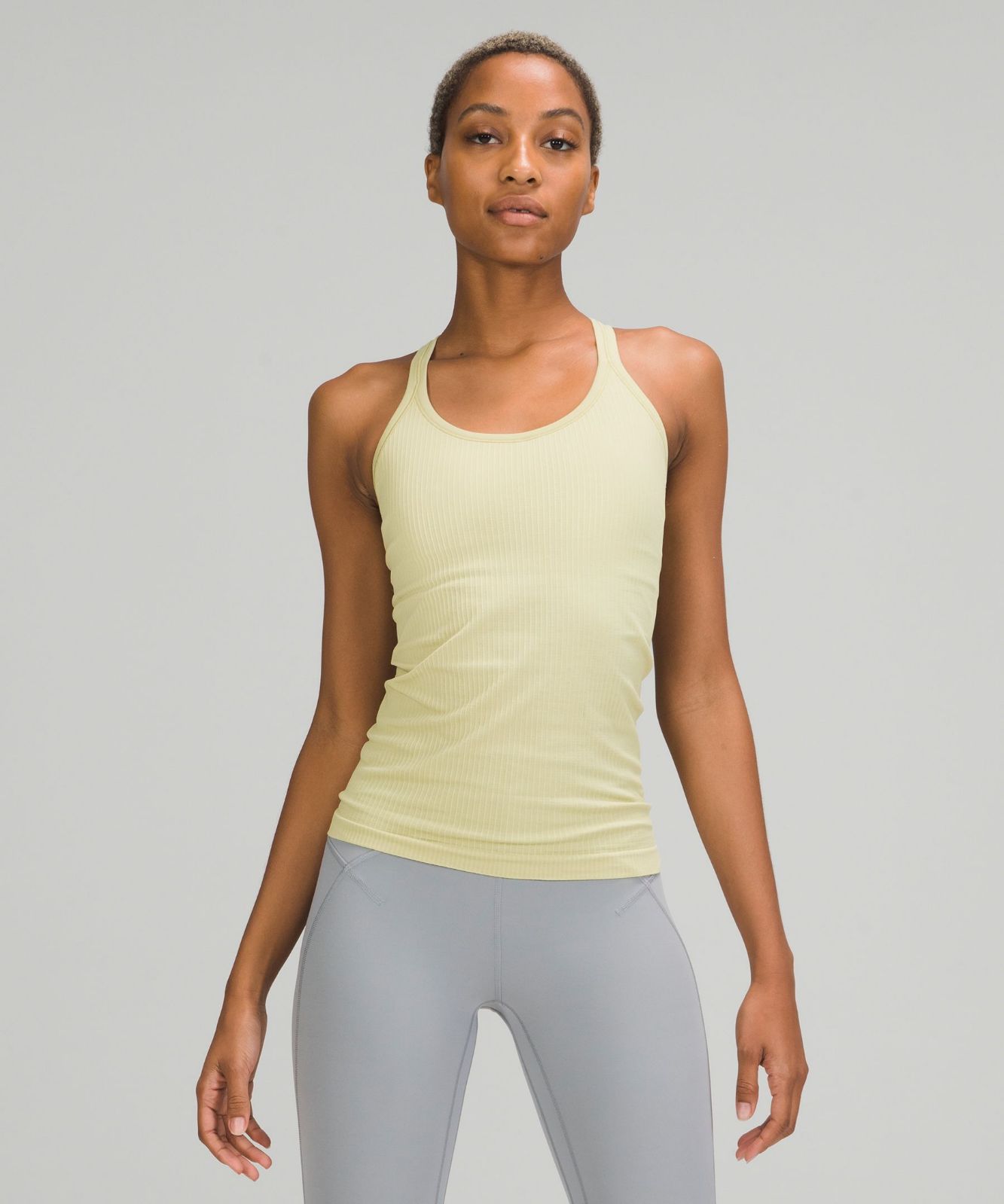 NWT lululemon ebb to street tank sz8 green