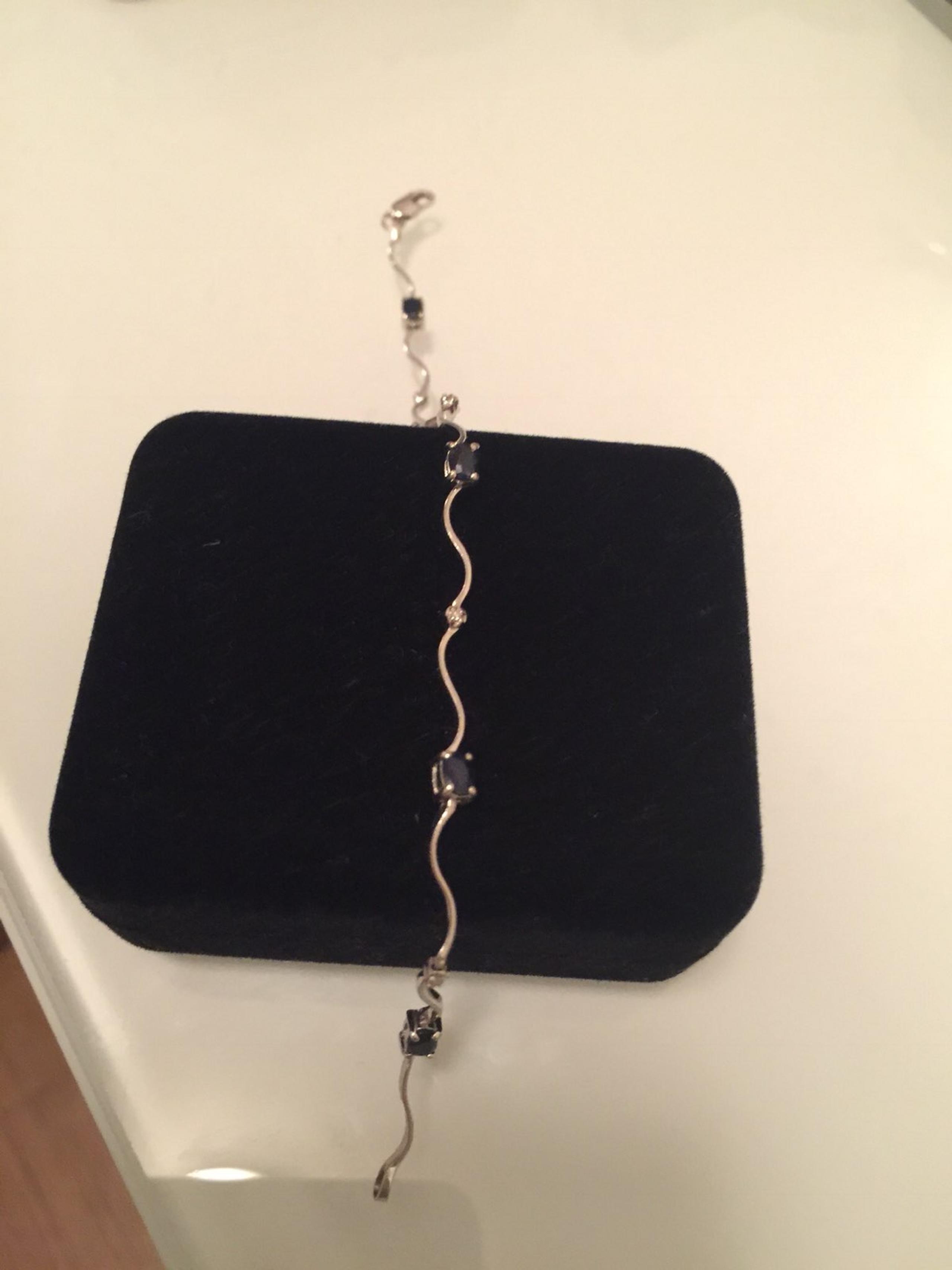 10k Gold Sapphire Diamond Bracelet