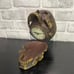 The Time Keeper Hinged Skull Clock Hidden Compartment Statue 5.5 X 6 X 4.5”
