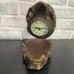 The Time Keeper Hinged Skull Clock Hidden Compartment Statue 5.5 X 6 X 4.5”