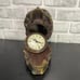 The Time Keeper Hinged Skull Clock Hidden Compartment Statue 5.5 X 6 X 4.5”
