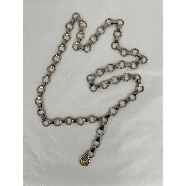 Vintage Chain Belt Y2K Silver Gold Boho Hippie Floral Clasp