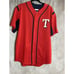 Texas Rangers Michael Young #10 Red MLB Baseball Majestic Jersey Men's M