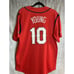 Texas Rangers Michael Young #10 Red MLB Baseball Majestic Jersey Men's M