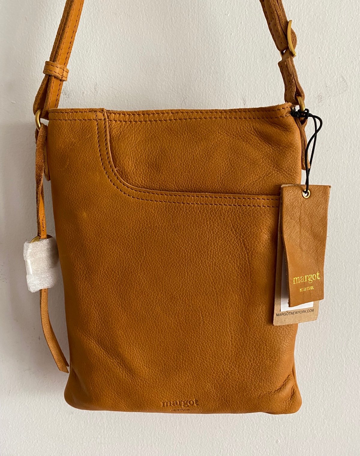 NWT Margot New York Tan leather crossbody