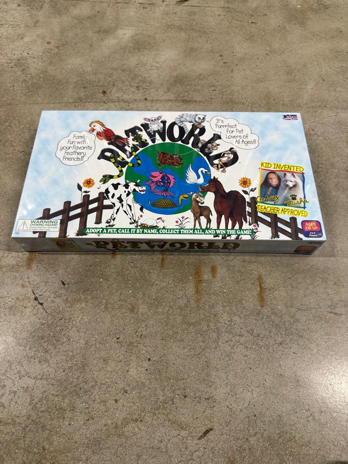 Pet World board game 1997 Preferred Entertainment Teaching Systems Animals Game