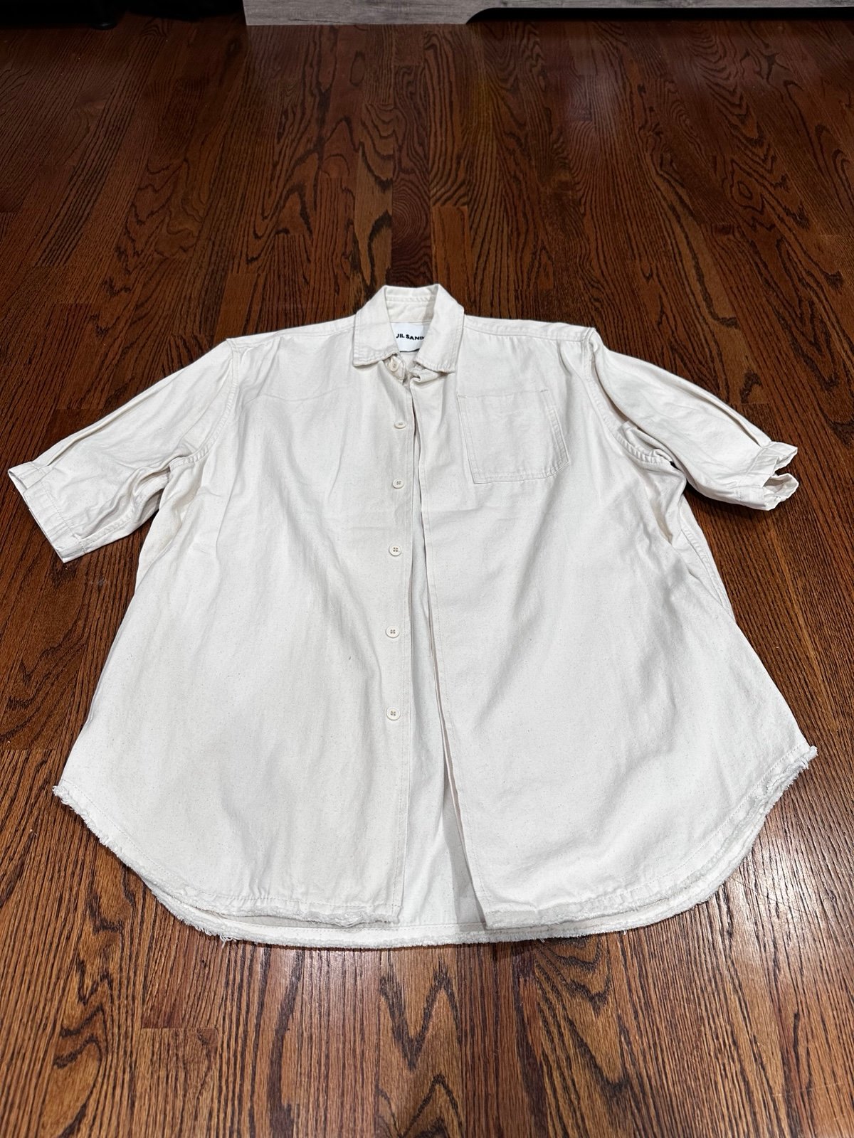 Women's Jil Sander button up short sleeve size 38
