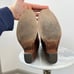 FRYE 77230 Jane Stitch Redwood Brown Pebbled Leather Tall Heeled Boots (Sz 7)