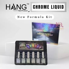 Hang 6 bottle Chrome Liquid Kit 1 - No Lamp Required