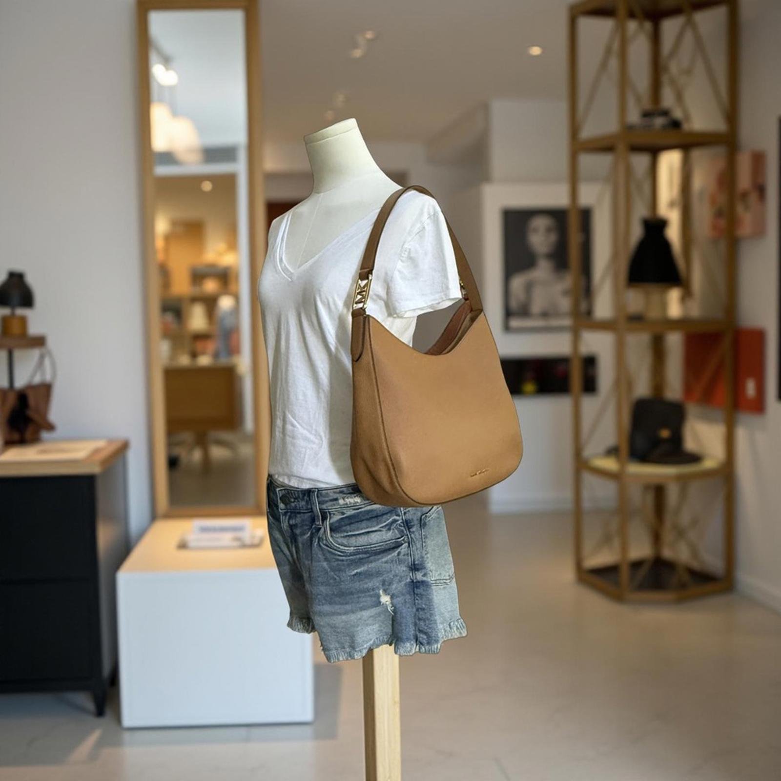 michael kors tan shoulder bag