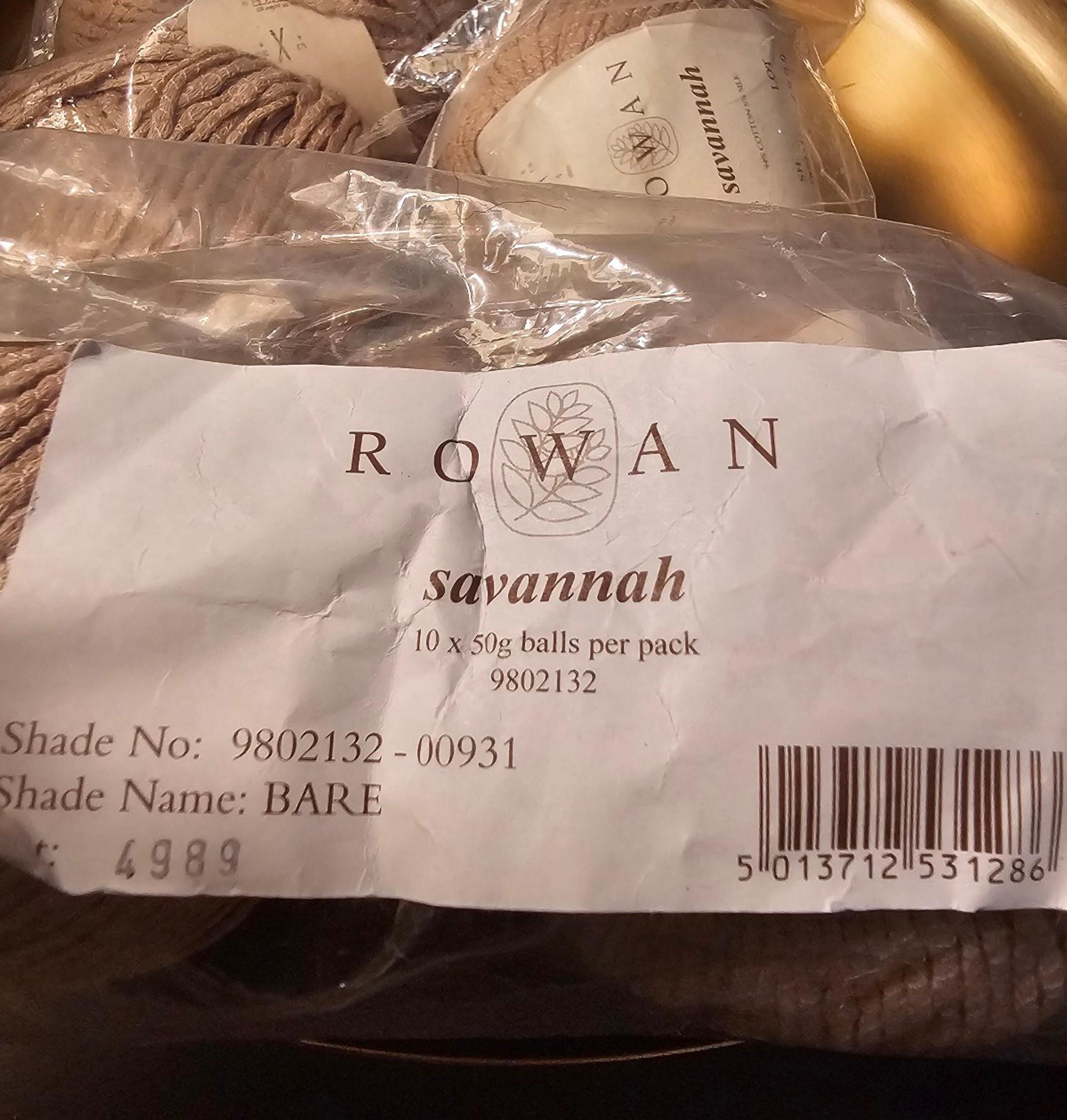 Rowan yarn "Savannah"