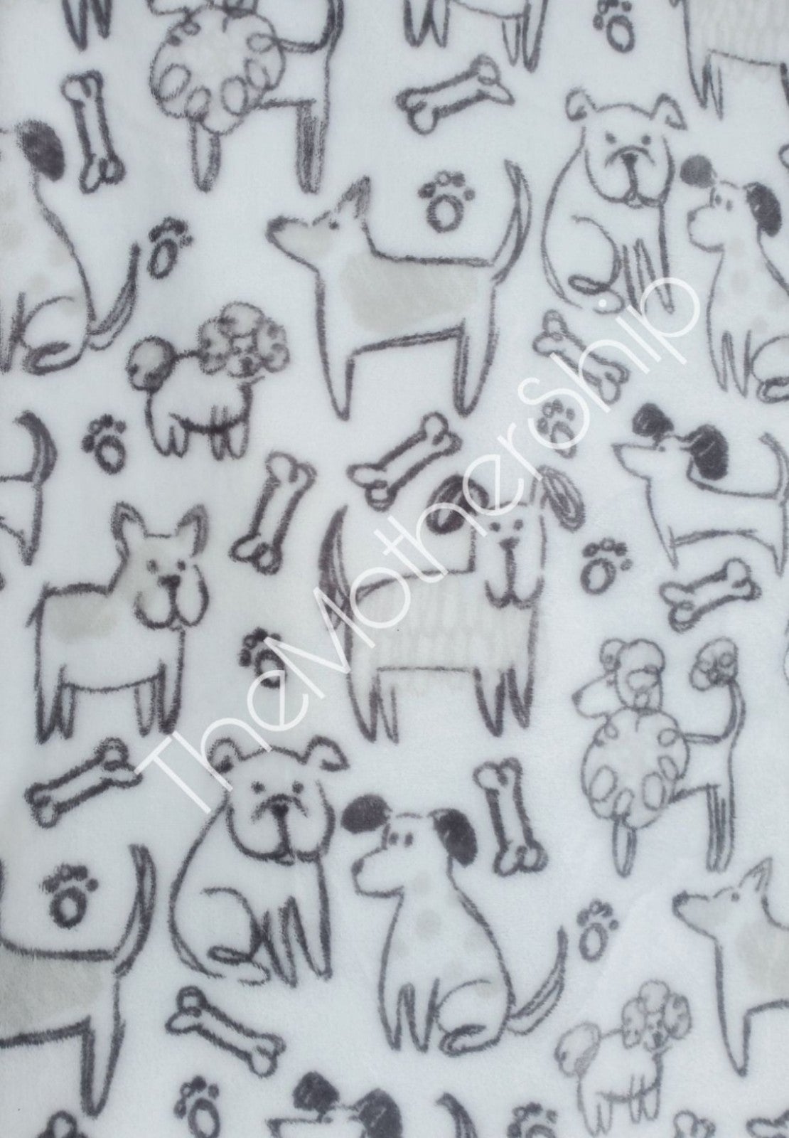 Sketchy Pups Throw Blanket