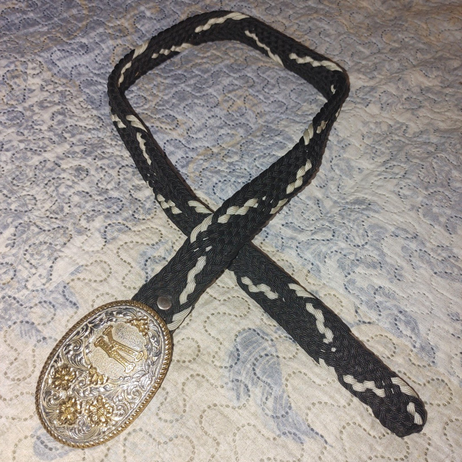 Women's Hand Woven Western Belt & Buckle