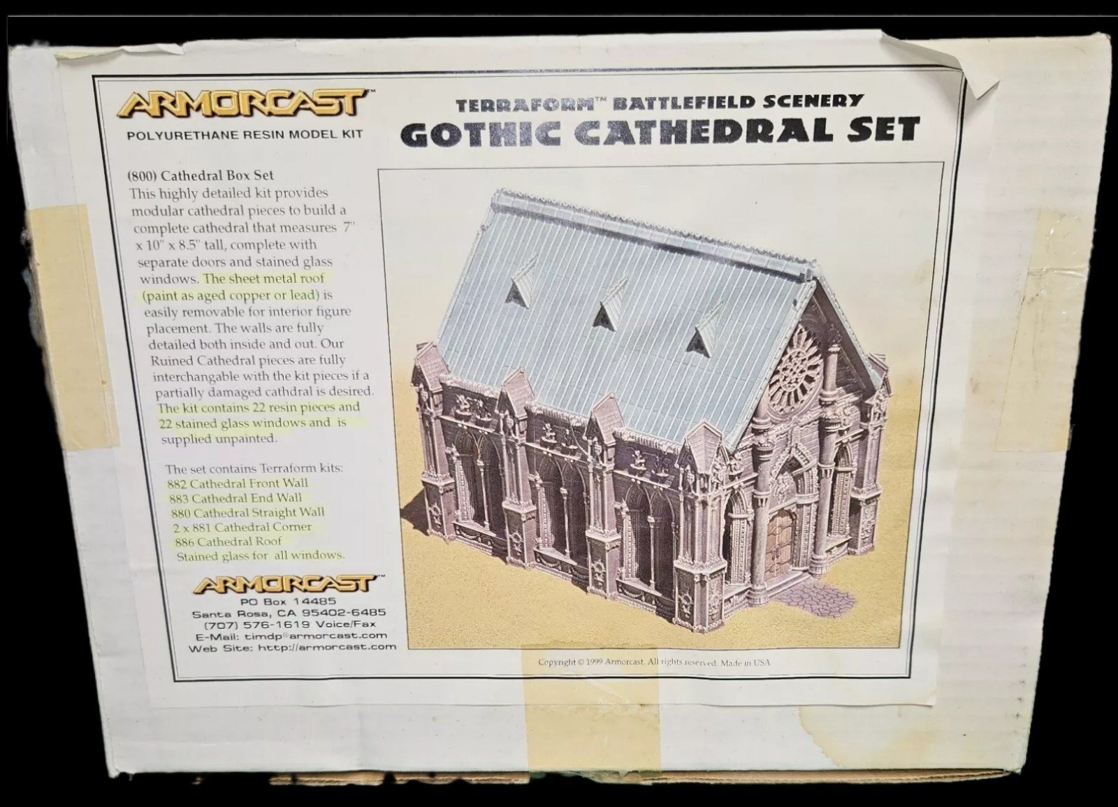 Armorcast Gothic Cathedral Resin Set #800 1999 OOP