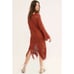 Free People Constellation Crochet Fringe Tunic Mars Dust