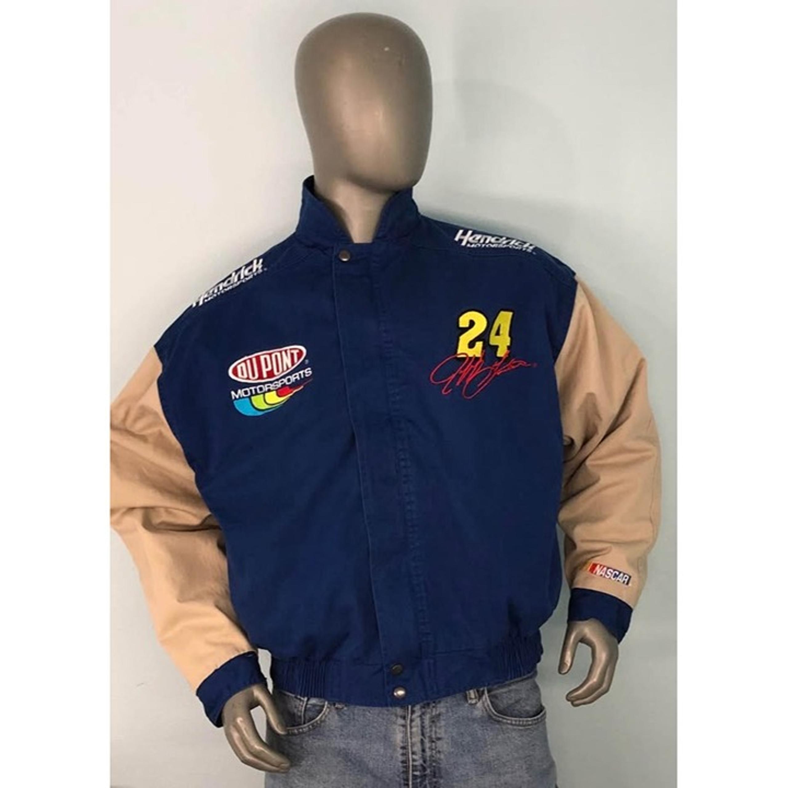 VINTAGE Jeff Gordon # 24 NASCAR Competitors View Jacket Large Men, Embroidered
