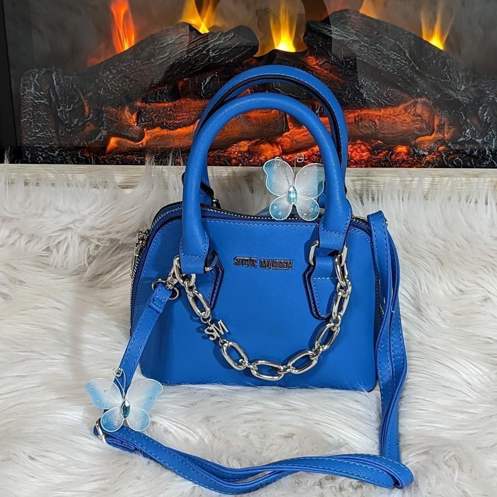 Steve Madden Sapphire blue mini bag