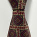 Valentino Cravatte Vintage Tie Made In Italy Red Brown 100% Silk Woven Necktie